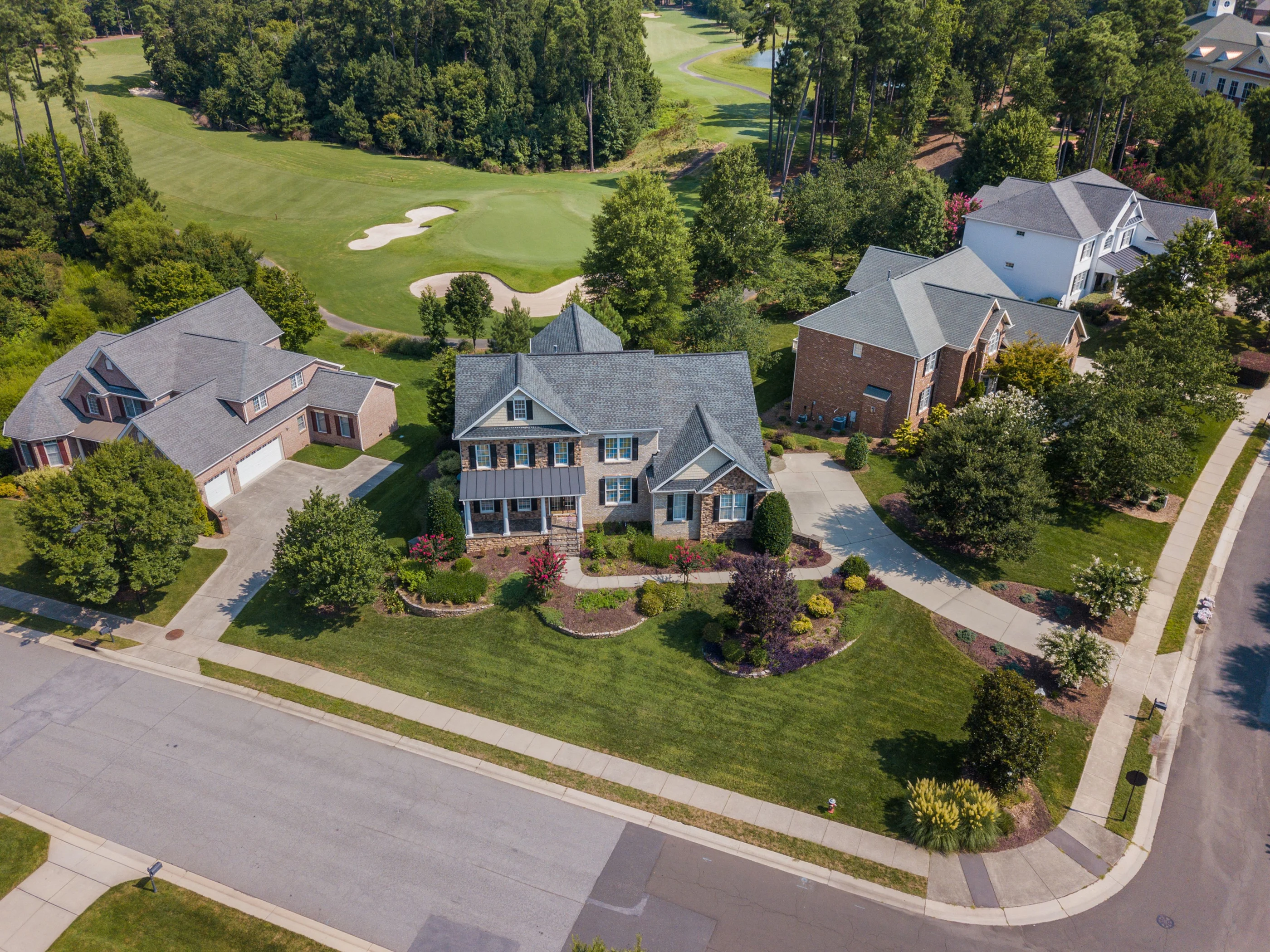 New residential construction set within an open landscape